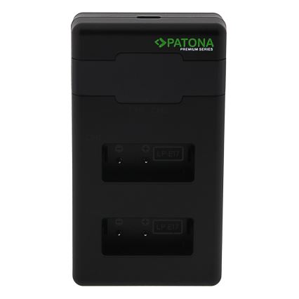 PATONA - Fast charger Dual Canon LP-E17 + cable USB-C 0,6m