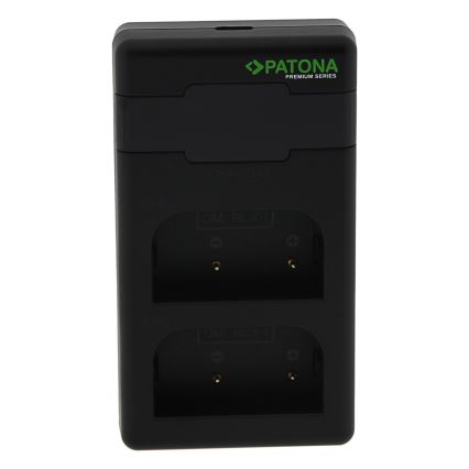 PATONA - Fast charger Dual Olympus BLX-1 + cable USB-C 0,6m