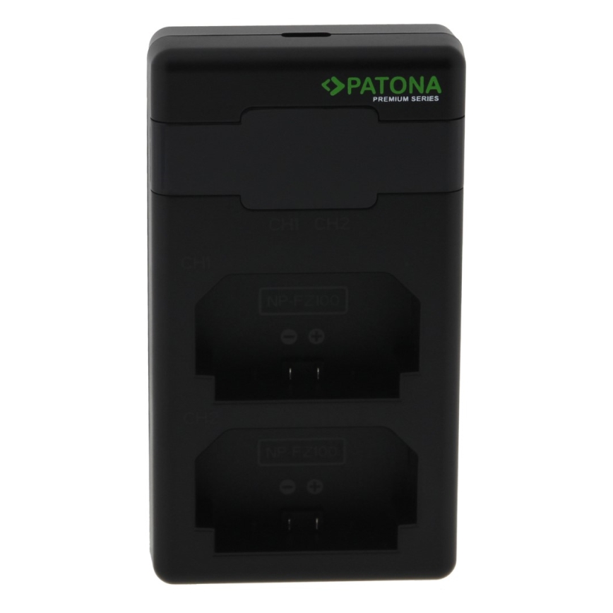 PATONA - Fast charger Dual Sony NP-FZ100 + cable USB-C 0,6m