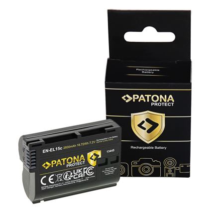 PATONA - Nikon EN-EL15C 2600mAh Li-Ion Protect Battery