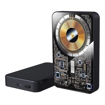 PATONA - Power Bank 10000mAh Li-Pol-PD20W MagSafe USB-C and Qi charging