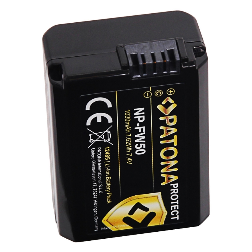 PATONA - Rechargeable Battery for Sony NP-FW50 1100mAh Li-Ion Protect