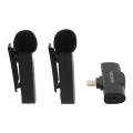 PATONA - SET 2x Wireless microphone with a clip for iPhones USB-C 5V 50 mAh