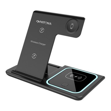 PATONA - Wireless charger 3in1 for iPhone black