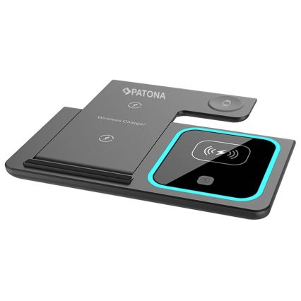 PATONA - Wireless charger 3in1 for iPhone black