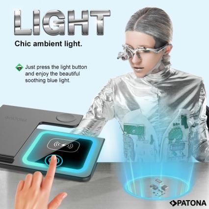 PATONA - Wireless charger 3in1 for iPhone black