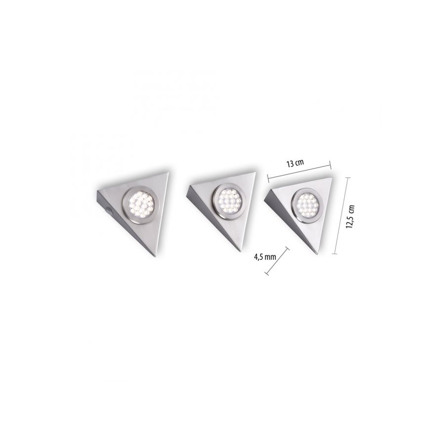 Paul Neuhaus 1119-55-3 - SET 3x LED Furniture lighting with a sensor HELENA LED/2,5W/230V