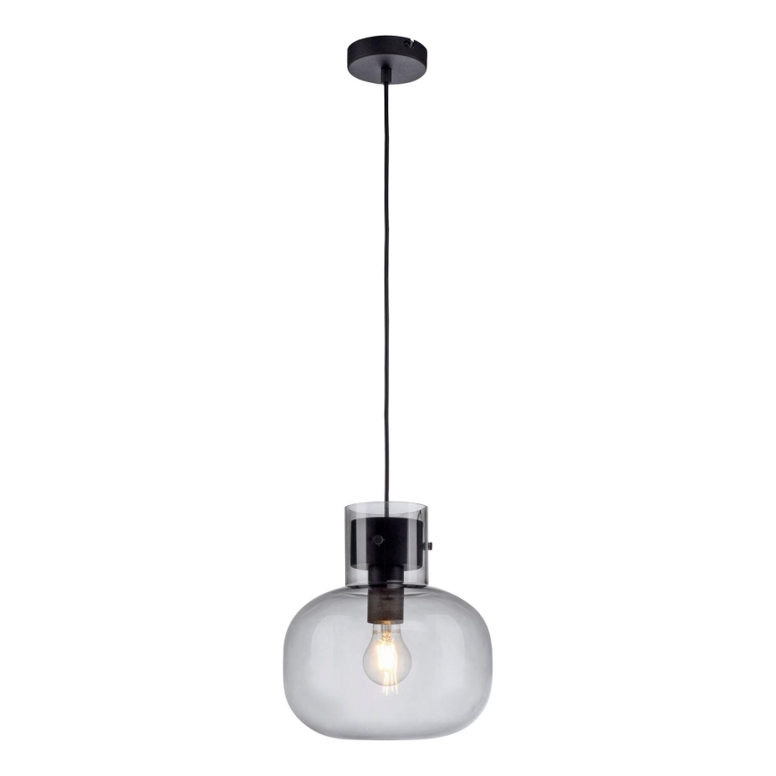 Paul Neuhaus 2003-25 - Chandelier on a string SHITAKE 1xE27/10W/230V d. 25 cm smoke