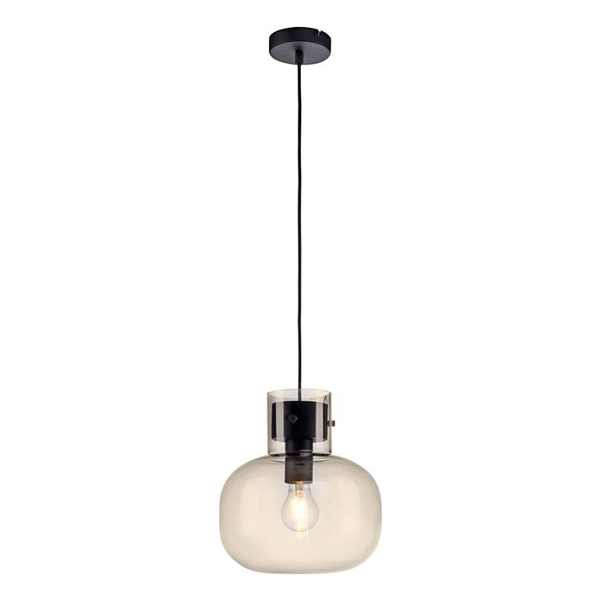 Paul Neuhaus 2003-27 - Chandelier on a string SHITAKE 1xE27/10W/230V d. 25 cm smoke