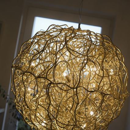 Paul Neuhaus 2019-12 - Cable-suspended pendant SAREA 15xG9/40W/230V gold