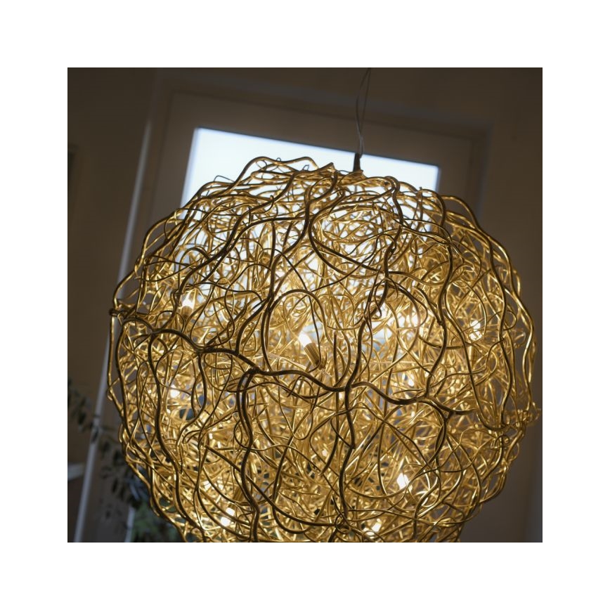Paul Neuhaus 2019-12 - Cable-suspended pendant SAREA 15xG9/40W/230V gold
