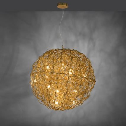 Paul Neuhaus 2019-12 - Cable-suspended pendant SAREA 15xG9/40W/230V gold