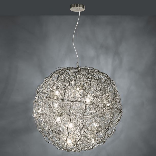 Paul Neuhaus 2019-21 - SAREA Cable-Suspended Chandelier 15xG9/40W/230V, Silver