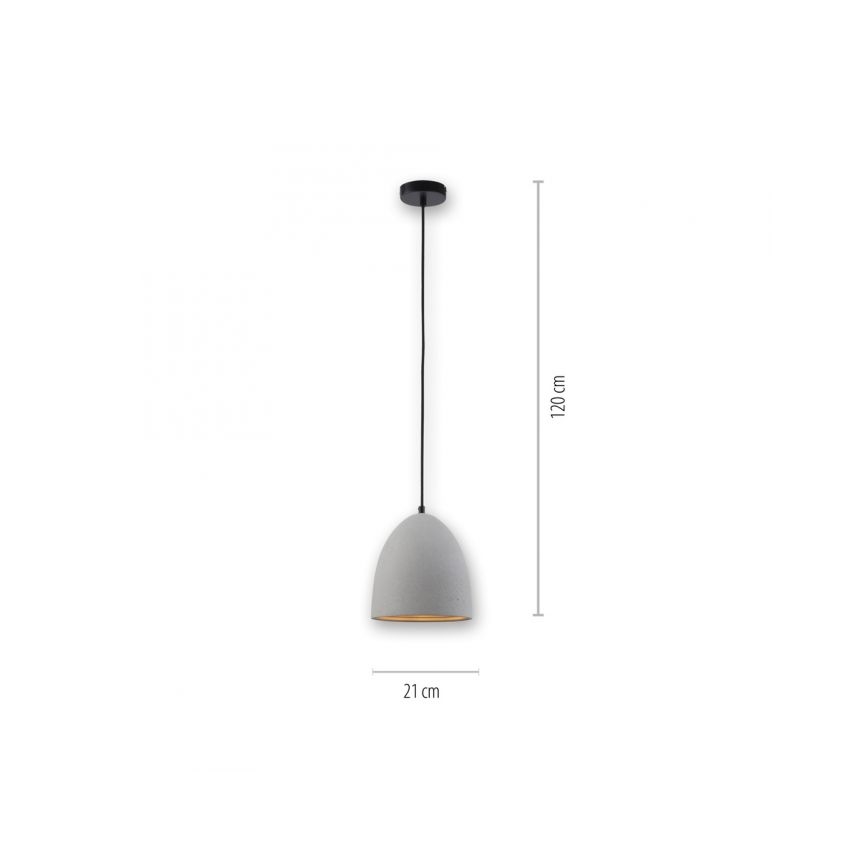 Paul Neuhaus 2231-22 - Chandelier on a string ETON 1xE27/40W/230V concrete