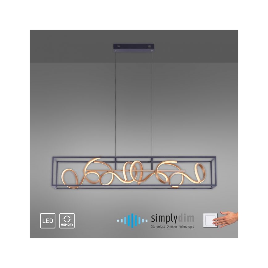 Paul Neuhaus 2416-18 - LED Dimming chandelier on a string SELINA 4xLED/10,2W/230V