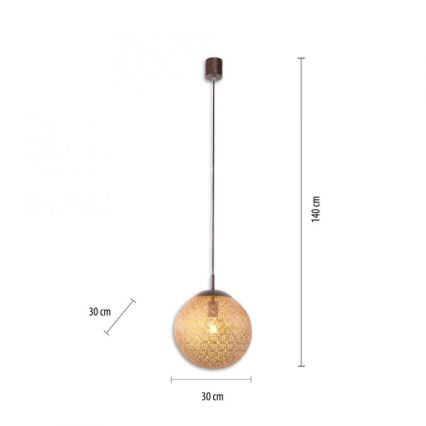 Paul Neuhaus 2420-48 - Chandelier on a string GRETA 1xE27/60W/230V d. 30 cm