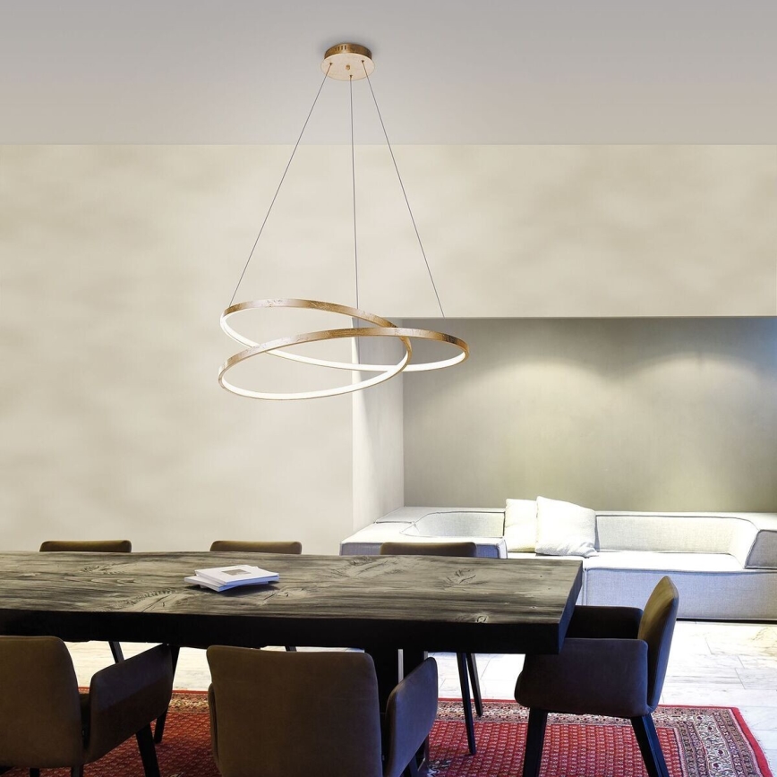 Paul Neuhaus 2472-12 - LED Dimmable chandelier on a string ROMAN LED/30W/230V gold