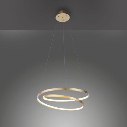 Paul Neuhaus 2472-12 - LED Dimmable chandelier on a string ROMAN LED/30W/230V gold