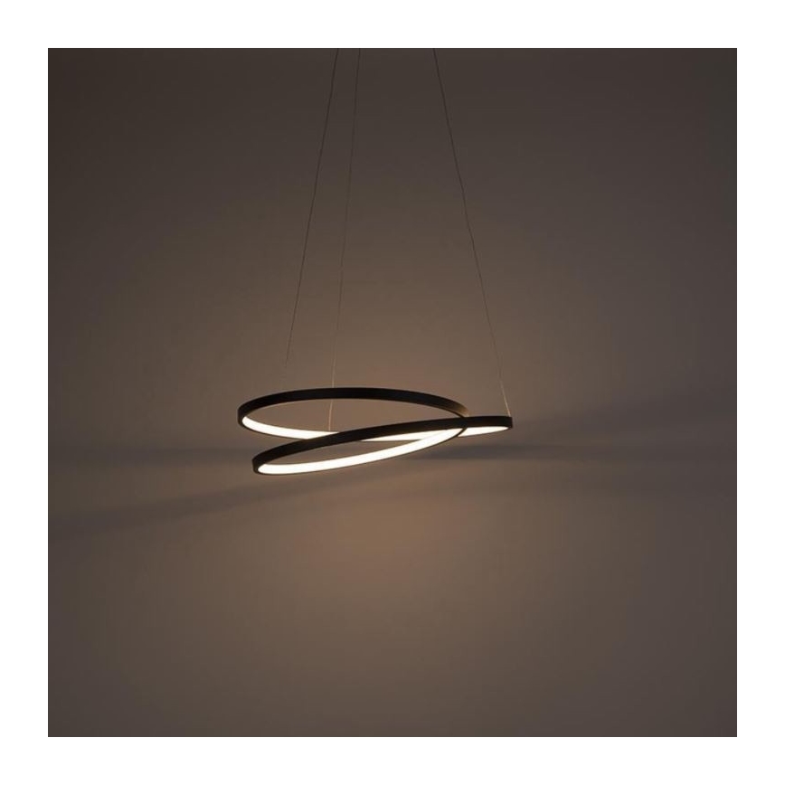 Paul Neuhaus 2472-18 - LED Dimmable chandelier on a string ROMAN LED/30W/230V black