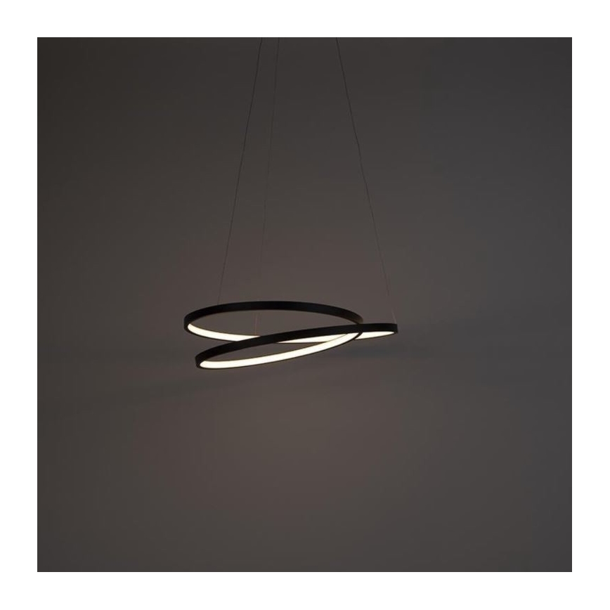 Paul Neuhaus 2472-18 - LED Dimmable chandelier on a string ROMAN LED/30W/230V black