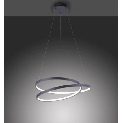 Paul Neuhaus 2472-18 - LED Dimmable chandelier on a string ROMAN LED/30W/230V black