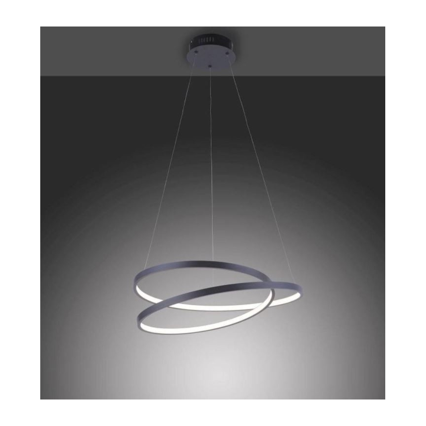 Paul Neuhaus 2472-18 - LED Dimmable chandelier on a string ROMAN LED/30W/230V black