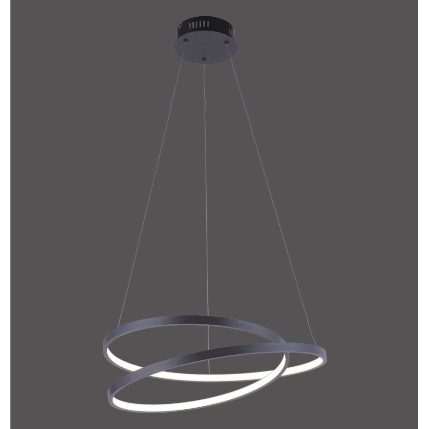 Paul Neuhaus 2472-18 - LED Dimmable chandelier on a string ROMAN LED/30W/230V black