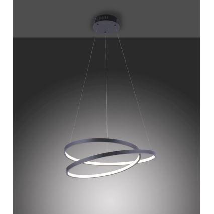 Paul Neuhaus 2472-18 - LED Dimmable chandelier on a string ROMAN LED/30W/230V black