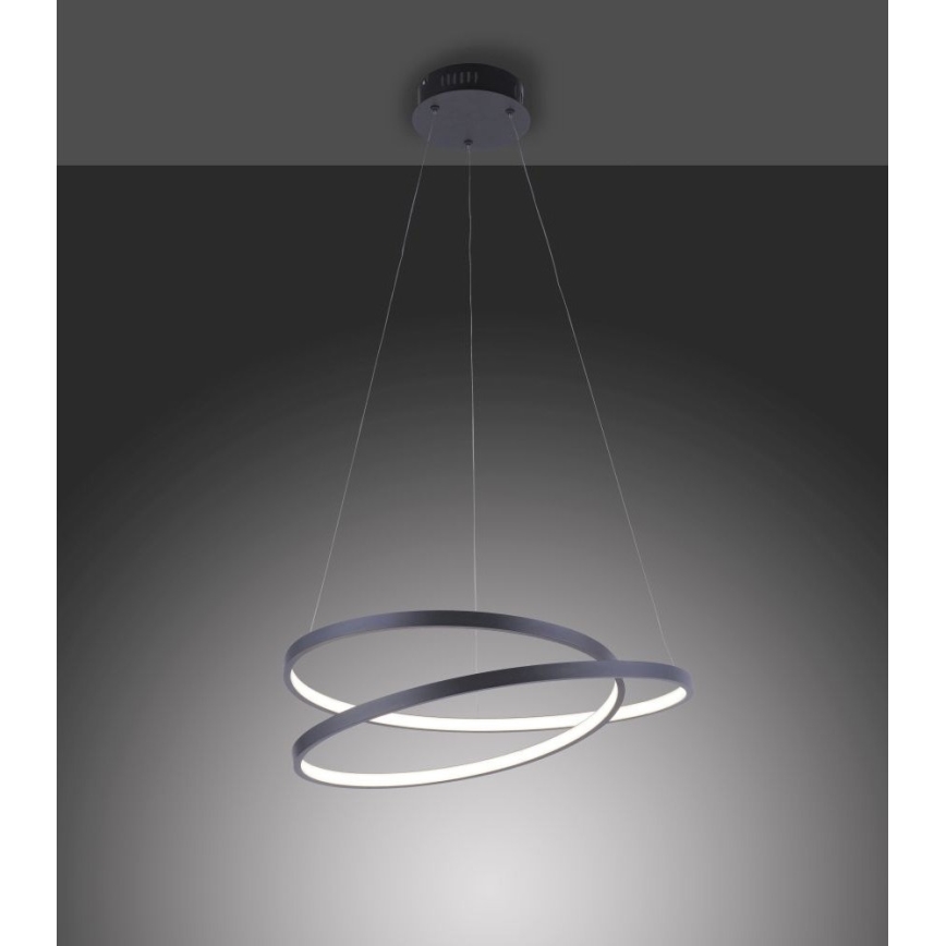 Paul Neuhaus 2472-18 - LED Dimmable chandelier on a string ROMAN LED/30W/230V black