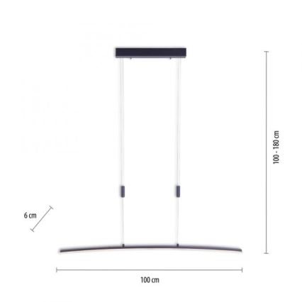 Paul Neuhaus 2530-13 - LED Dimmable chandelier on a string JANINA LED/27W/230V