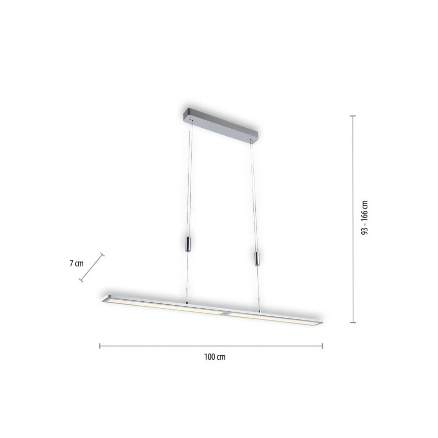 Paul Neuhaus 2565-95 - LED Dimmable chandelier on a string with a sensor NIKA LED/35W/230V
