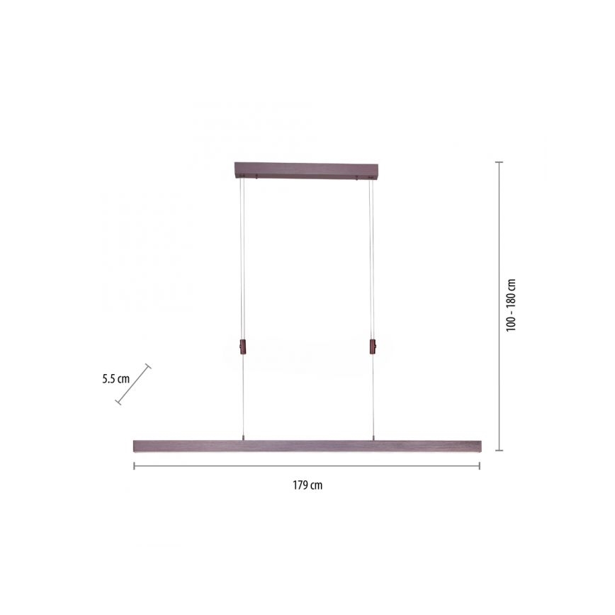 Paul Neuhaus 2568-24 - LED Dimmable chandelier on a string ADRIANA LED/14W/230V 2700-5000K