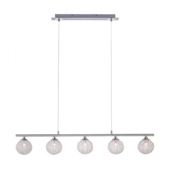 Paul Neuhaus 2790-55 - Chandelier on a string WOMBLE 5xG9/28W/230V
