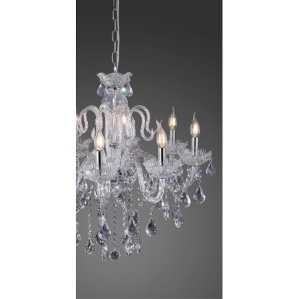 Paul Neuhaus 3081-00 - Crystal chandelier on a chain GRACIA 8xE14/40W/230V