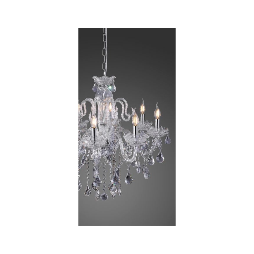 Paul Neuhaus 3081-00 - Crystal chandelier on a chain GRACIA 8xE14/40W/230V