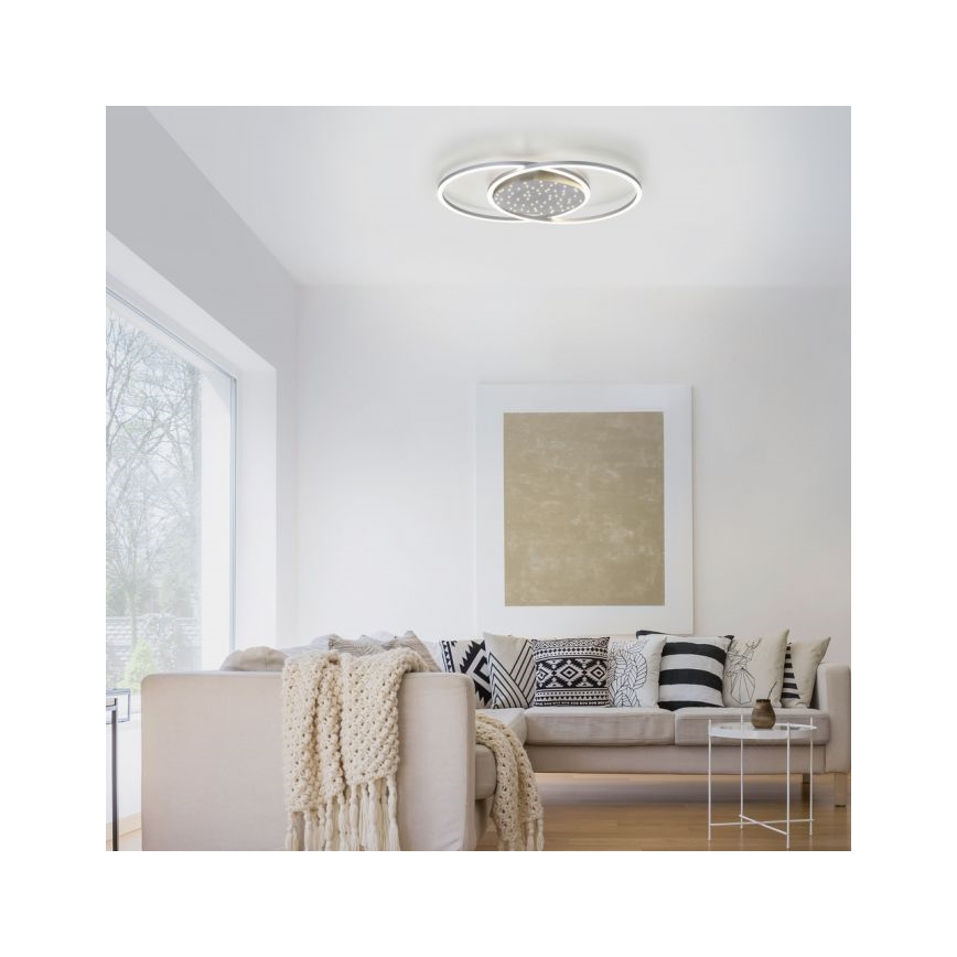 Paul Neuhaus 6025-55 - LED Dimmable ceiling light YUKI LED/48W/230V + remote control