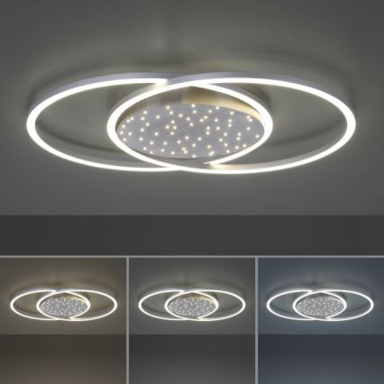 Paul Neuhaus 6025-55 - LED Dimmable ceiling light YUKI LED/48W/230V + remote control