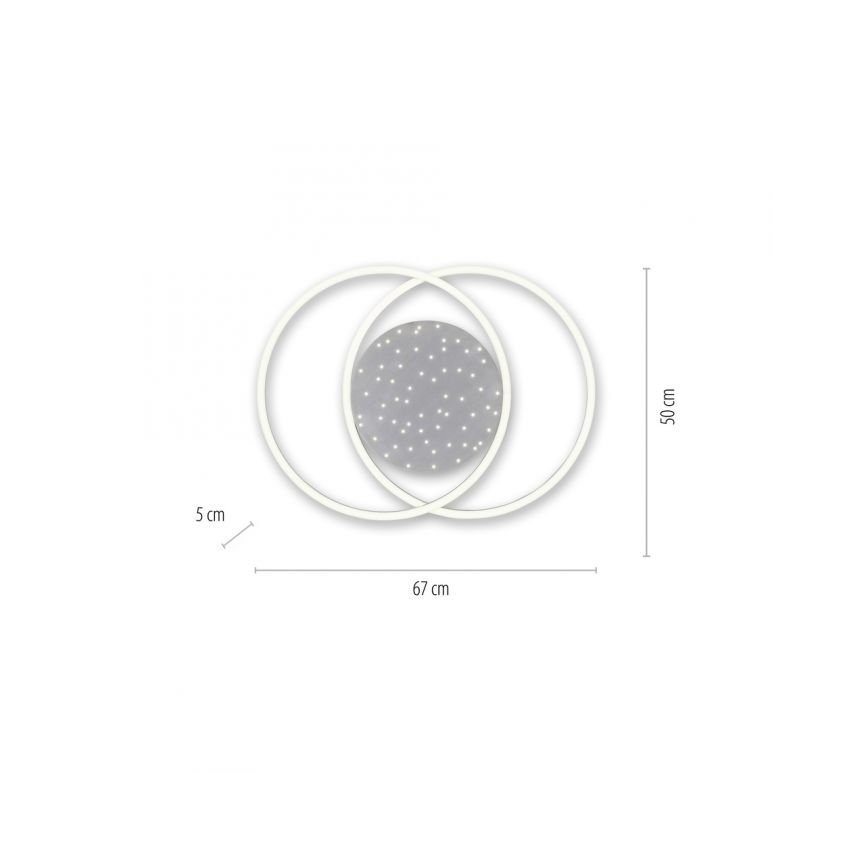 Paul Neuhaus 6025-55 - LED Dimmable ceiling light YUKI LED/48W/230V + remote control