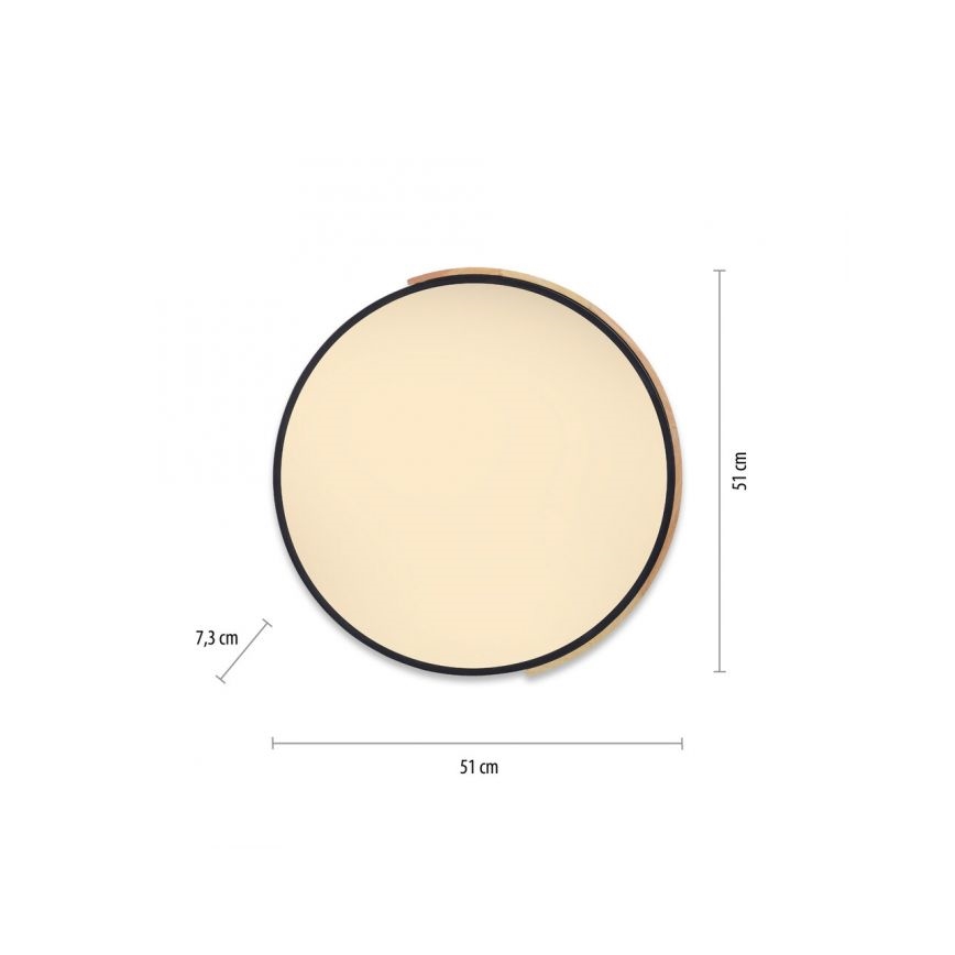 Paul Neuhaus 6071-18 - LED Dimmable ceiling light Q-PIATO LED/35W/230V d. 51 cm 2700-5000K Wi-Fi + remote control