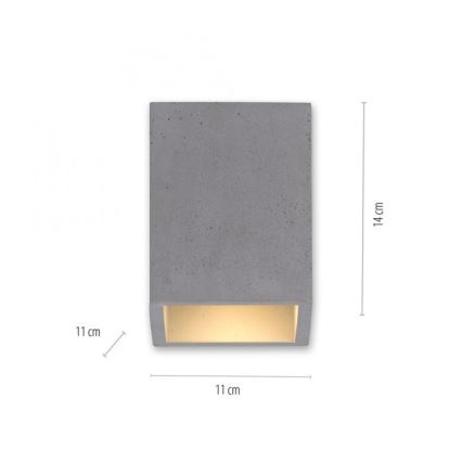 Paul Neuhaus 6161-22 - Spotlight ETON 1xGU10/10W/230V concrete