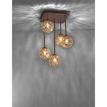 Paul Neuhaus 6234-48 - Chandelier on a pole GRETA 5xG9/40W/230V
