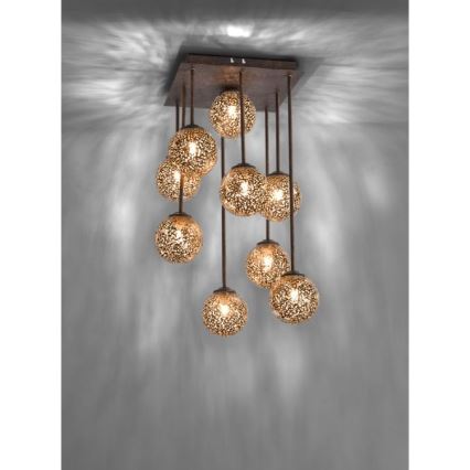 Paul Neuhaus 6238-48 - Chandelier on a pole GRETA 9xG9/40W/230V