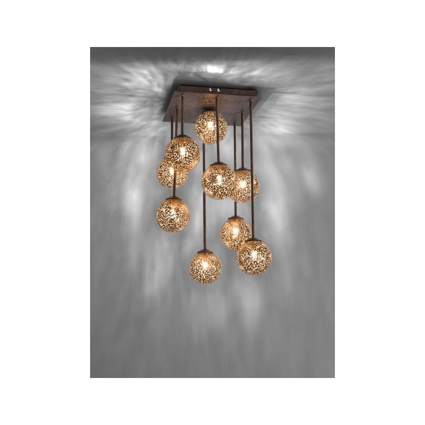 Paul Neuhaus 6238-48 - Chandelier on a pole GRETA 9xG9/40W/230V