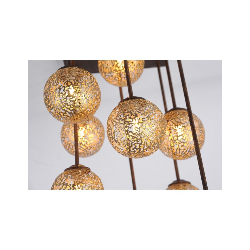 Paul Neuhaus 6238-48 - Chandelier on a pole GRETA 9xG9/40W/230V