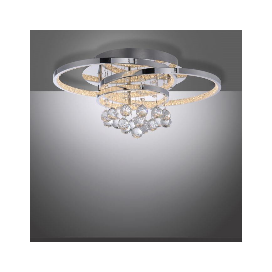 Paul Neuhaus 6267-17 - LED Dimmable ceiling light ROTAZO LED/32W/230V d. 45 cm shiny chrome