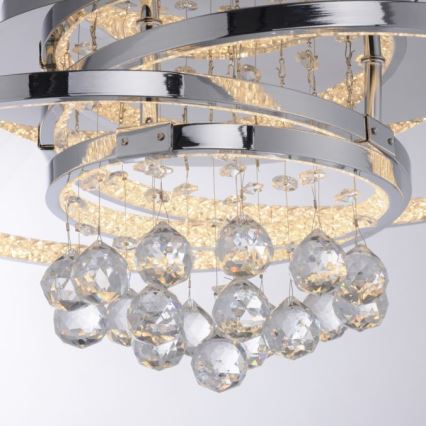 Paul Neuhaus 6267-17 - LED Dimmable ceiling light ROTAZO LED/32W/230V d. 45 cm shiny chrome