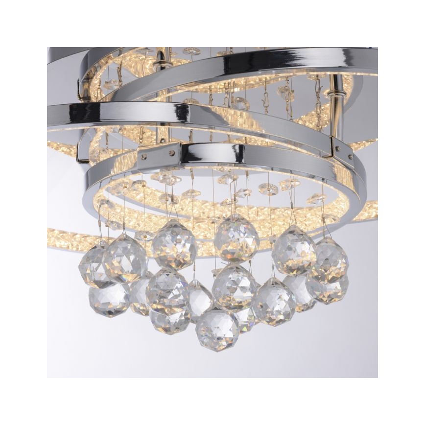 Paul Neuhaus 6267-17 - LED Dimmable ceiling light ROTAZO LED/32W/230V d. 45 cm shiny chrome