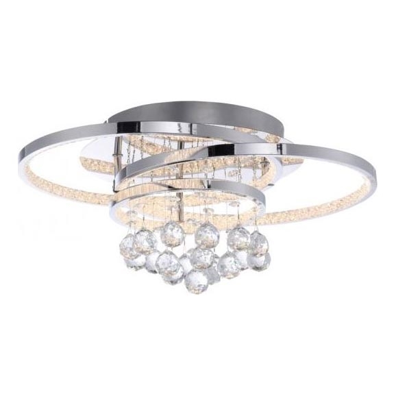 Paul Neuhaus 6267-17 - LED Dimmable ceiling light ROTAZO LED/32W/230V d. 45 cm shiny chrome