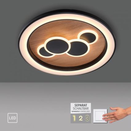 Paul Neuhaus 6284-79 - LED Ceiling light ELIZA LED/55,5W/230V d. 60 cm oak