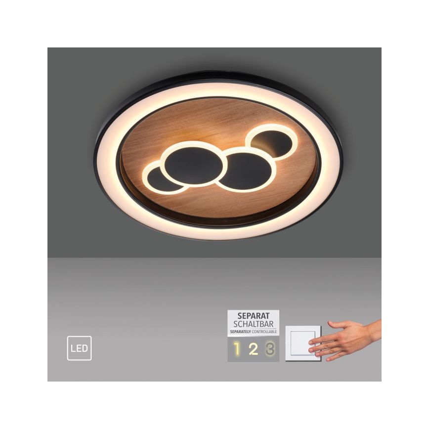 Paul Neuhaus 6284-79 - LED Ceiling light ELIZA LED/55,5W/230V d. 60 cm oak